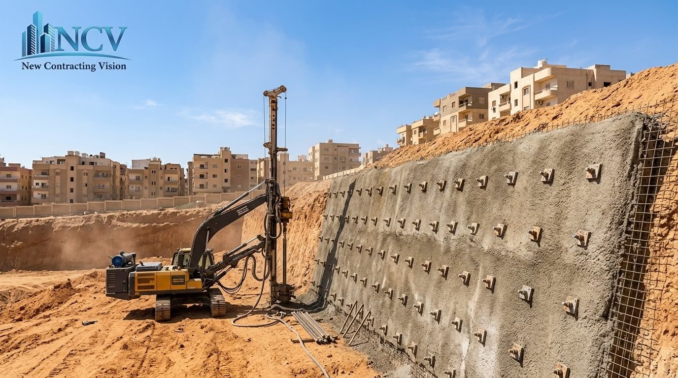 تدعيم التربة بالمسامير الأرضية